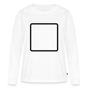 / Frame frames / / square / / rectangle / text - Women's Premium Organic Long Sleeve Shirt - white - Front - Julia (174cm)