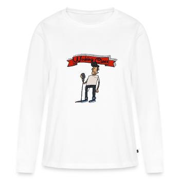 Rockabilly - sebastian-feldt.de - Frauen Premium Bio Langarmshirt - Weiß - Vorne - Julia (174cm)