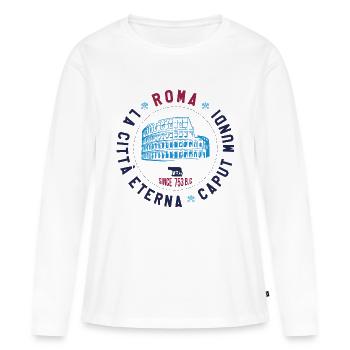 ROMA - Women's Premium Organic Long Sleeve Shirt - white - Front - Julia (174cm)