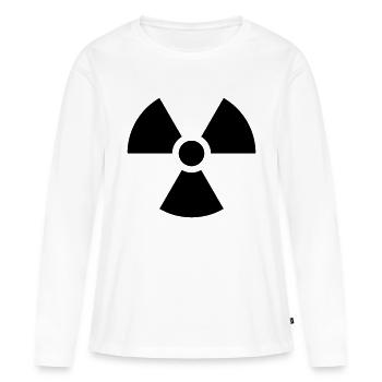 Radioaktiv Nuklear Gefahr - Frauen Premium Bio Langarmshirt - Weiß - Vorne - Julia (174cm)