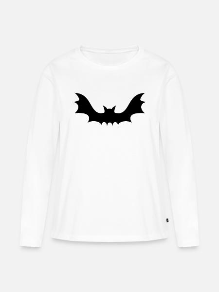 Bat - Women's Premium Organic Long Sleeve Shirt - white