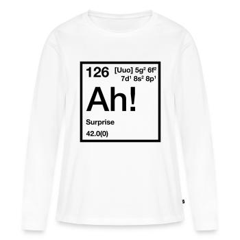 The Element of Surprise - Women's Premium Organic Long Sleeve Shirt - white - Front - Julia (174cm)
