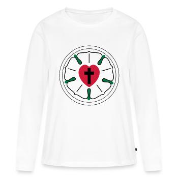 Jesus - Women's Premium Organic Long Sleeve Shirt - white - Front - Julia (174cm)