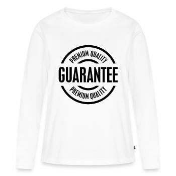 Premium Quality - Frauen Premium Bio Langarmshirt - Weiß - Vorne - Julia (174cm)