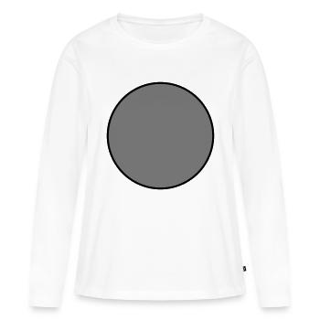 kreis gefüllt - T-shirt manches longues Premium bio Femme - blanc - Devant - Julia (174cm)