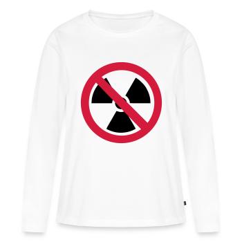 No atomic energy - Women's Premium Organic Long Sleeve Shirt - white - Front - Julia (174cm)