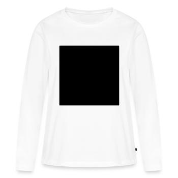 square - Women's Premium Organic Long Sleeve Shirt - white - Front - Julia (174cm)