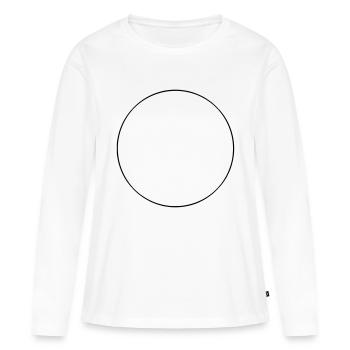 cercle - T-shirt manches longues Premium bio Femme - blanc - Devant - Julia (174cm)