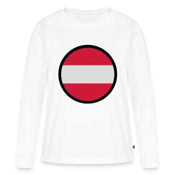 Marqué par l'Autriche - T-shirt manches longues Premium bio Femme - blanc - Devant - Julia (174cm)