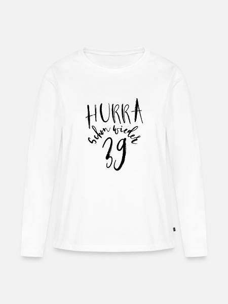 39igster Geburtstag - Frauen Premium Bio Langarmshirt - Weiß