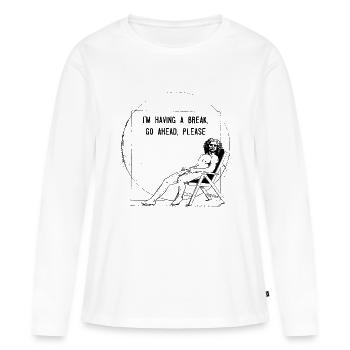 Leonardo Da Vinci - Women's Premium Organic Long Sleeve Shirt - white - Front - Julia (174cm)