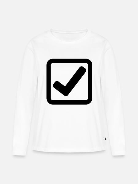 haken - Frauen Premium Bio Langarmshirt - Weiß