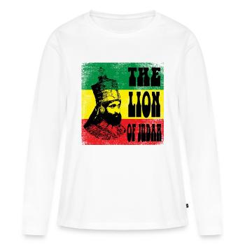 Reggae - T-shirt manches longues Premium bio Femme - blanc - Devant - Julia (174cm)