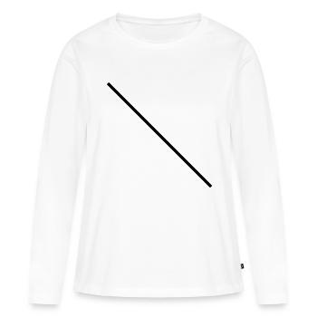 linie - Frauen Premium Bio Langarmshirt - Weiß - Vorne - Julia (174cm)