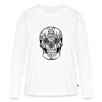 Freimaurer Innard - Leuchtet - Frauen Premium Bio Langarmshirt - Weiß - Vorne - Julia (174cm)