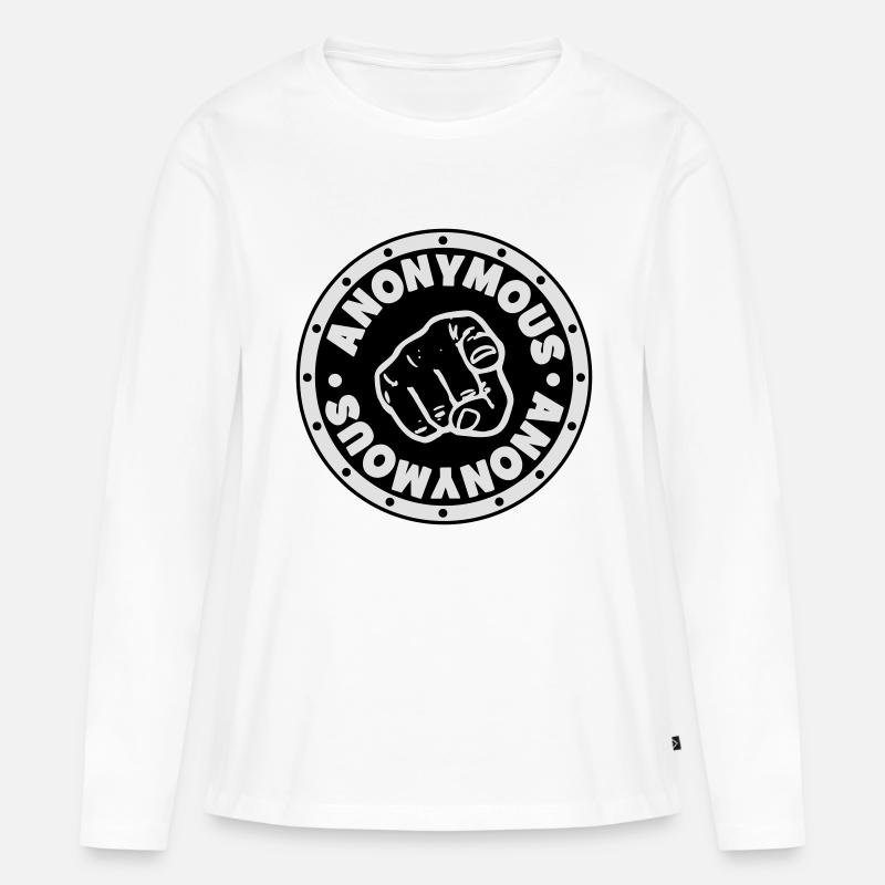 ## ANONYMOUS ## - Frauen Premium Bio Langarmshirt - Weiß