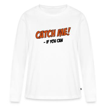 rennen - Frauen Premium Bio Langarmshirt - Weiß - Vorne - Julia (174cm)