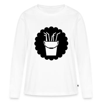 Sangria-Eimer / sangria bucket (1c) - Frauen Premium Bio Langarmshirt - Weiß - Vorne - Julia (174cm)