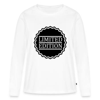 édition limitée - T-shirt manches longues Premium bio Femme - blanc - Devant - Julia (174cm)