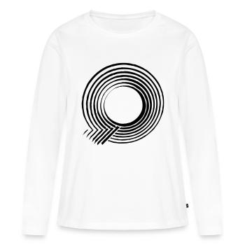 Q - shirt - Frauen Premium Bio Langarmshirt - Weiß - Vorne - Julia (174cm)
