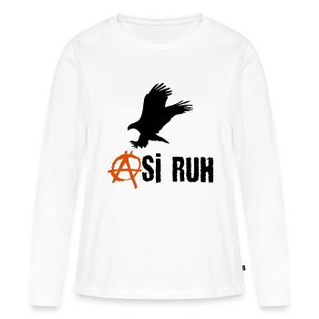 Asi Ruh Kartal - Frauen Premium Bio Langarmshirt - Weiß - Vorne - Julia (174cm)
