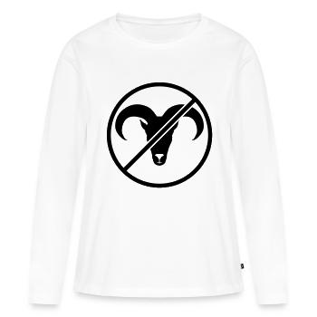 Keinen Bock - Frauen Premium Bio Langarmshirt - Weiß - Vorne - Julia (174cm)