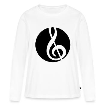 Music - Frauen Premium Bio Langarmshirt - Weiß - Vorne - Julia (174cm)