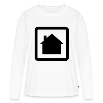 home - Women's Premium Organic Long Sleeve Shirt - white - Front - Julia (174cm)