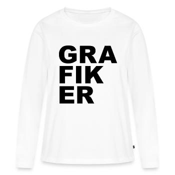 Graphic artist - Women's Premium Organic Long Sleeve Shirt - white - Front - Julia (174cm)