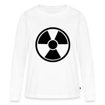 Atomique nucléaire de l'énergie nucléaire - T-shirt manches longues Premium bio Femme - blanc - Devant - Julia (174cm)