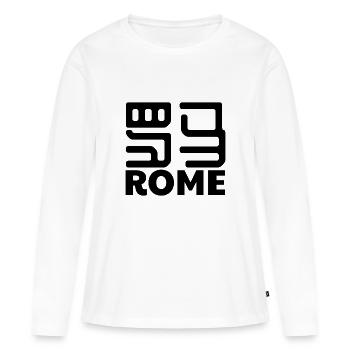 Rome Rom Italy - Frauen Premium Bio Langarmshirt - Weiß - Vorne - Julia (174cm)