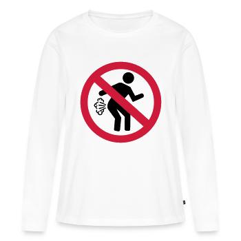 Furz - Frauen Premium Bio Langarmshirt - Weiß - Vorne - Julia (174cm)