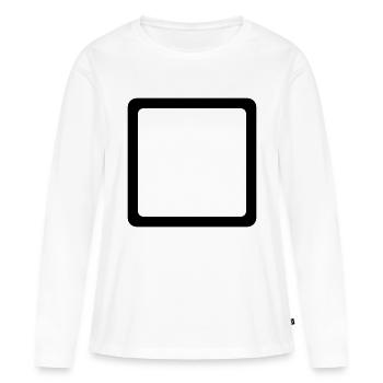 Square - Women's Premium Organic Long Sleeve Shirt - white - Front - Julia (174cm)