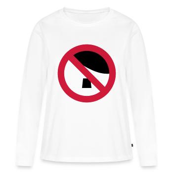 Anti Nazi - Frauen Premium Bio Langarmshirt - Weiß - Vorne - Julia (174cm)