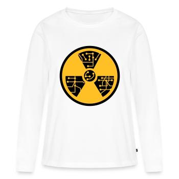 atomically atomic symbol radioactive atomic bomb f - Women's Premium Organic Long Sleeve Shirt - white - Front - Julia (174cm)