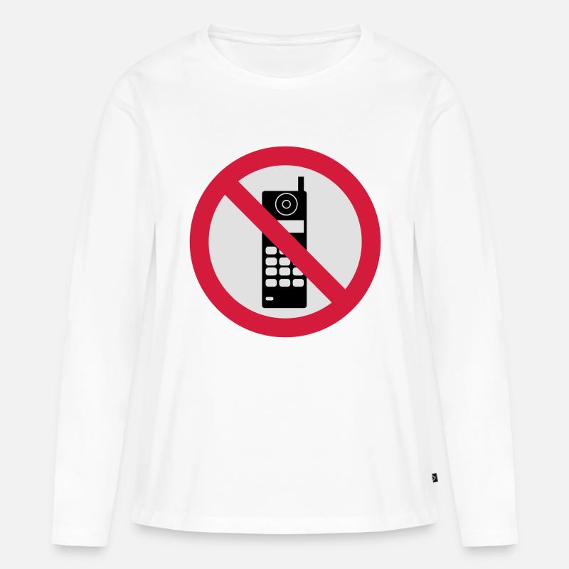 handy - Frauen Premium Bio Langarmshirt - Weiß