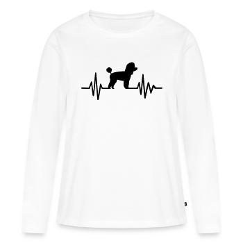 Toy Poodle - Women's Premium Organic Long Sleeve Shirt - white - Front - Julia (174cm)