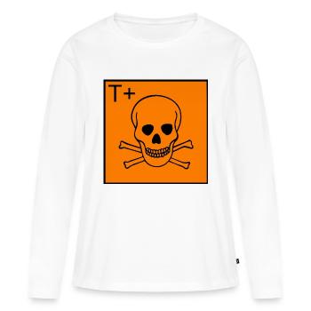 Highly Toxic Warning. Very Toxic Warning - Women's Premium Organic Long Sleeve Shirt - white - Front - Julia (174cm)