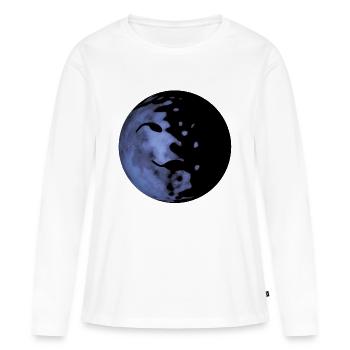 Planète - T-shirt manches longues Premium bio Femme - blanc - Devant - Julia (174cm)