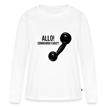 Allo! Commando Fada?! - T-shirt manches longues Premium bio Femme - blanc - Devant - Julia (174cm)