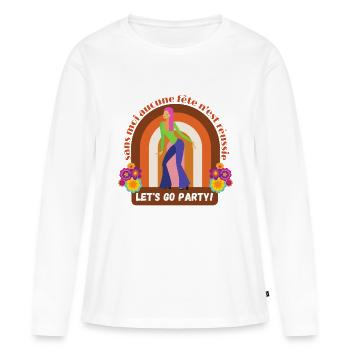 Ohne mich ist keine Partei erfolgreich - Frauen Premium Bio Langarmshirt - Weiß - Vorne - Julia (174cm)