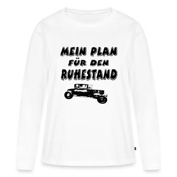 Auto - Frauen Premium Bio Langarmshirt - Weiß - Vorne - Julia (174cm)