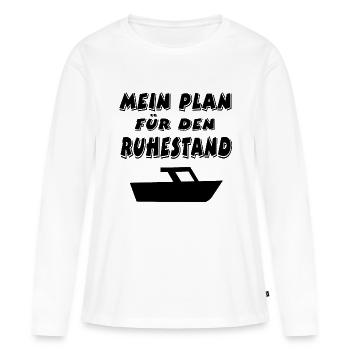 Motorboot - Frauen Premium Bio Langarmshirt - Weiß - Vorne - Julia (174cm)