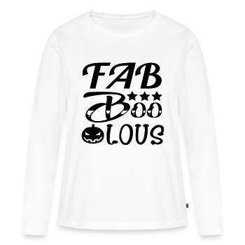 Fabuleux Halloween - T-shirt manches longues Premium bio Femme - blanc - Devant - Julia (174cm)