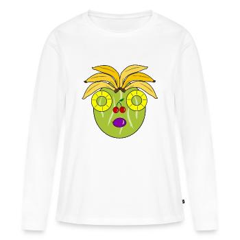 Crazy fruits - Frauen Premium Bio Langarmshirt - Weiß - Vorne - Julia (174cm)