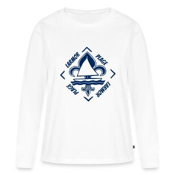 Larmor Beach Lorient Brittany France - Women's Premium Organic Long Sleeve Shirt - white - Front - Julia (174cm)