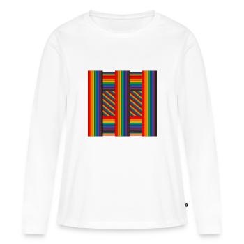 RainbowArt - Women's Premium Organic Long Sleeve Shirt - white - Front - Julia (174cm)