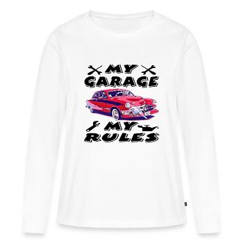 Auto - Frauen Premium Bio Langarmshirt - Weiß - Vorne - Julia (174cm)