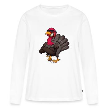 Coole Türkei - Frauen Premium Bio Langarmshirt - Weiß - Vorne - Julia (174cm)