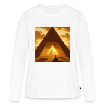 Sacred Space - Women's Premium Organic Long Sleeve Shirt - white - Front - Julia (174cm)